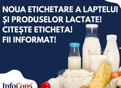 Noua etichetare a laptelui si produselor lactate! Citeste eticheta! Fii informat!