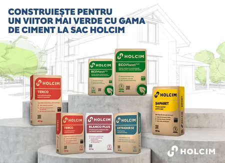 Holcim România, sub o nouă identitate vizuală, adoptă un model integrat de decarbonizare și lansează ECOPlanet PLUS, ciment cu 30% mai puține emisii de CO2